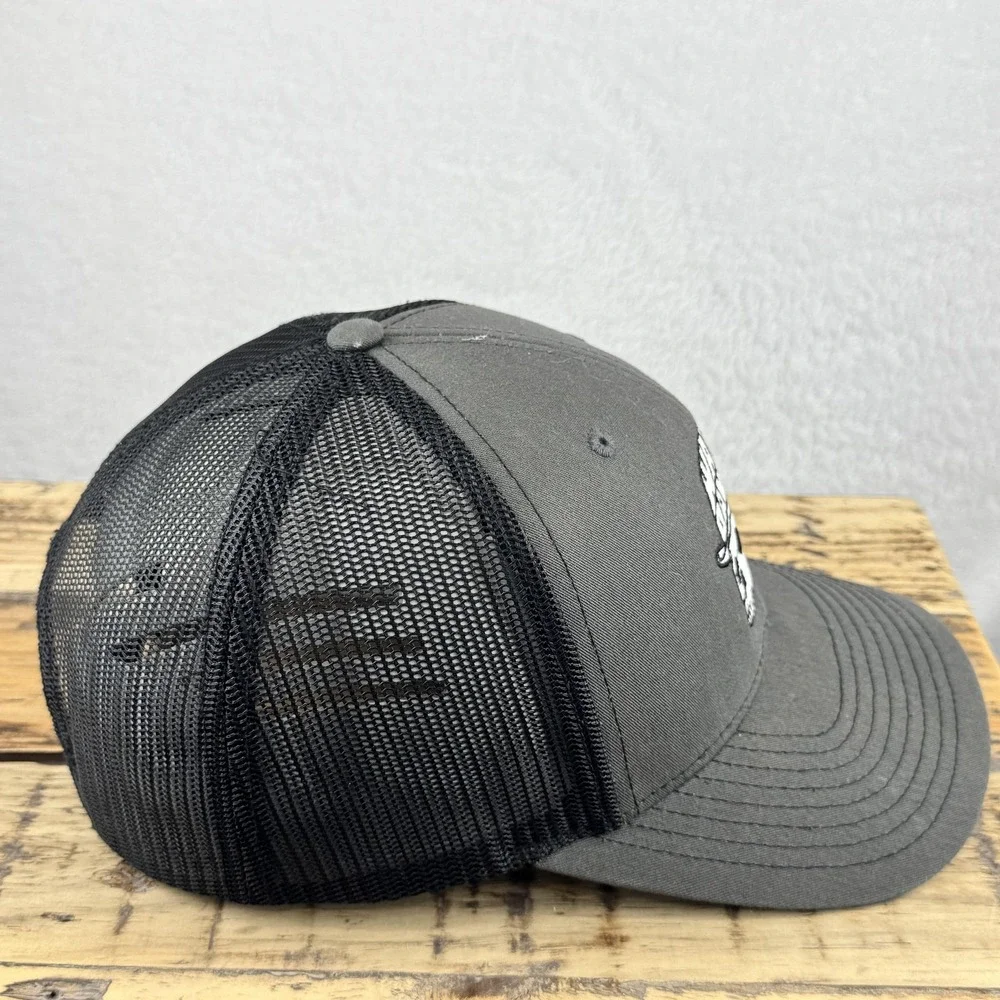 Richardson Ward Davis Hat Mens One Size Style 112‎ Trucker Snapback Mesh Gray